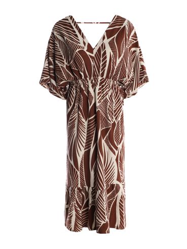 Vestido Midi Autentique Feminino MARROM