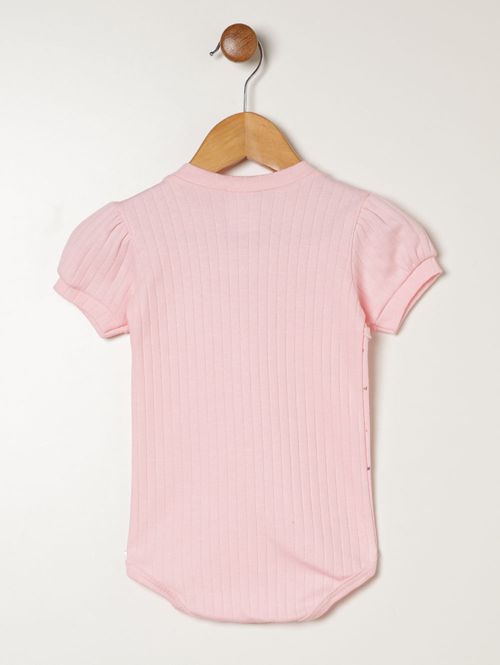 Body Suedine Infantil Para Bebê- ROSA CLARO