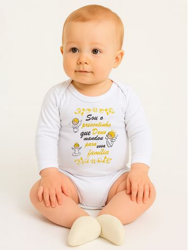 Body Infantil Para Bebê - Branco