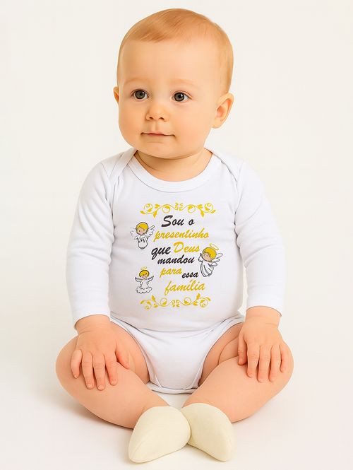 Body Infantil Para Bebê - Branco