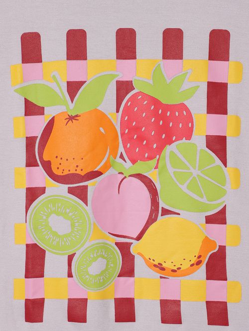 Blusa Manga Curta Juvenil Para Menina - LILAS