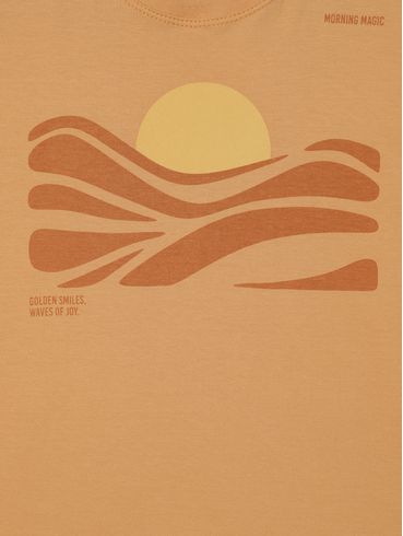 Camiseta Manga Curta Kid+ Juvenil Para Menino- AMARELO