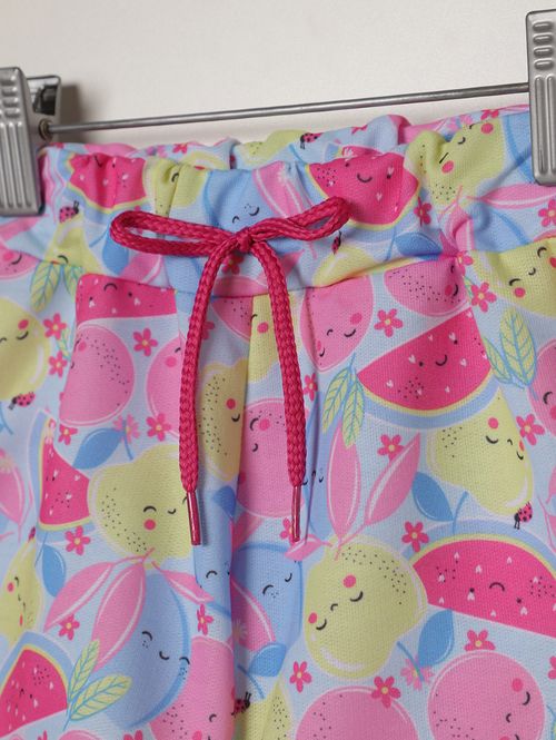 Conjunto Curto Moletinho Infantil Para Menina- ROSA