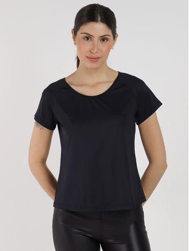 Blusa Raglan Active Dry Vels Feminina PRETO