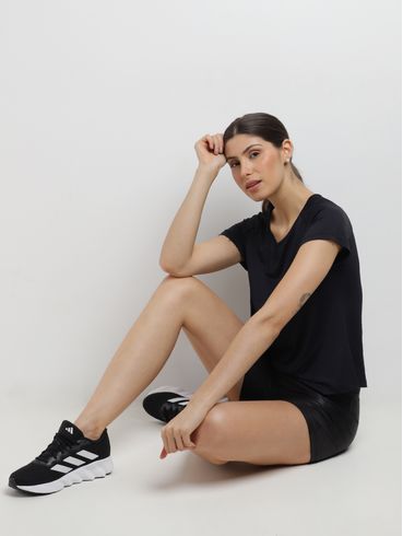 Blusa Raglan Active Dry Vels Feminina PRETO