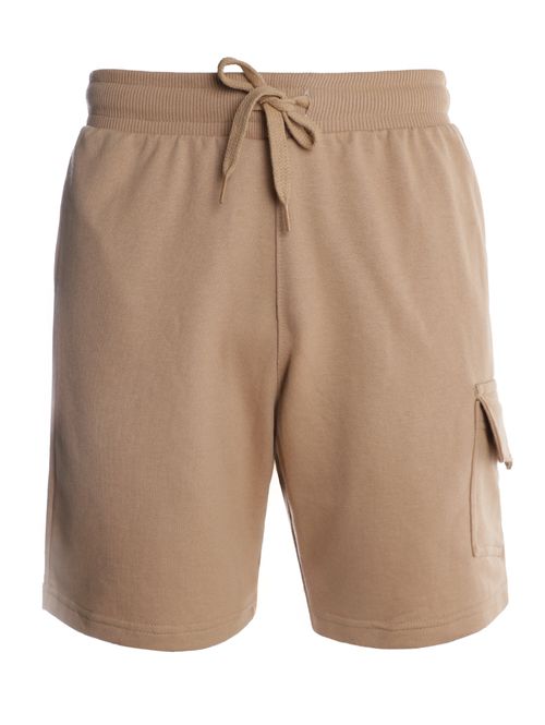 Bermuda Moletom Cargo Masculina BEGE