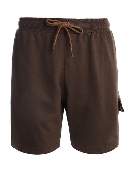Bermuda Moletom Cargo Masculina MARROM
