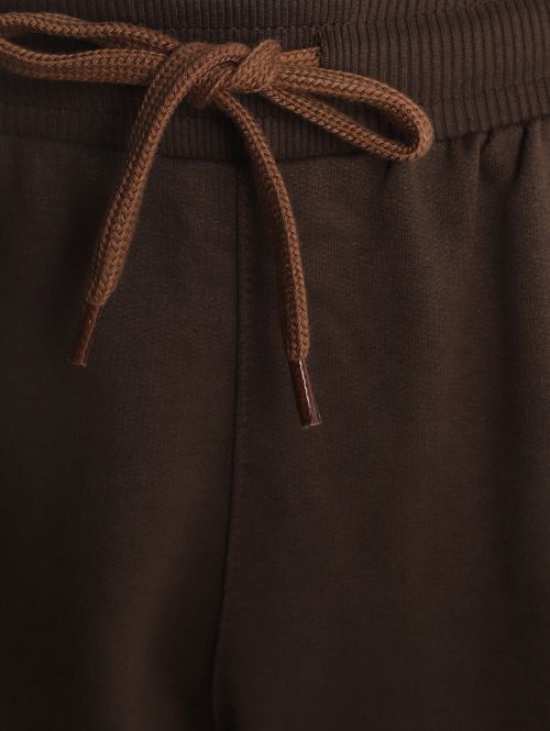 Bermuda Moletom Cargo Masculina MARROM