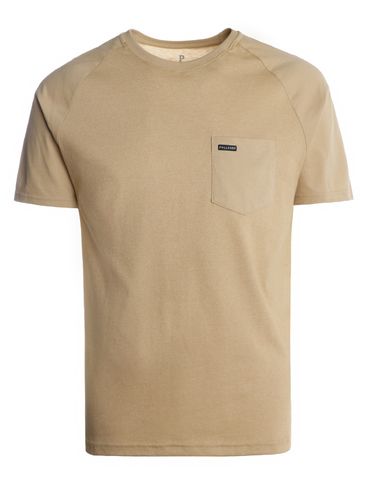 Camiseta Raglan Manga Curta Masculina BEGE
