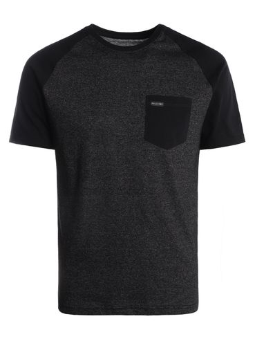 Camiseta Raglan Manga Curta Masculina PRETO