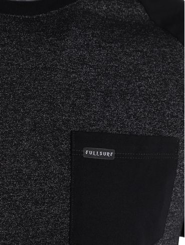 Camiseta Raglan Manga Curta Masculina PRETO