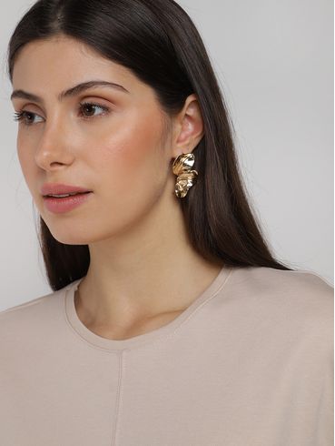 Brinco Petálas Orgânico DOURADO