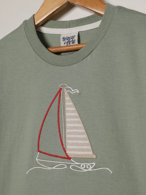 Conjunto Curto Infantil Para Menino - VERDE