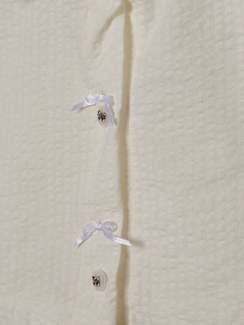 Conjunto Curto Infantil Para Menina - OFF WHITE