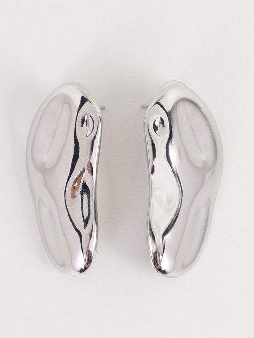 Brinco Orgânico Martelado PRATA