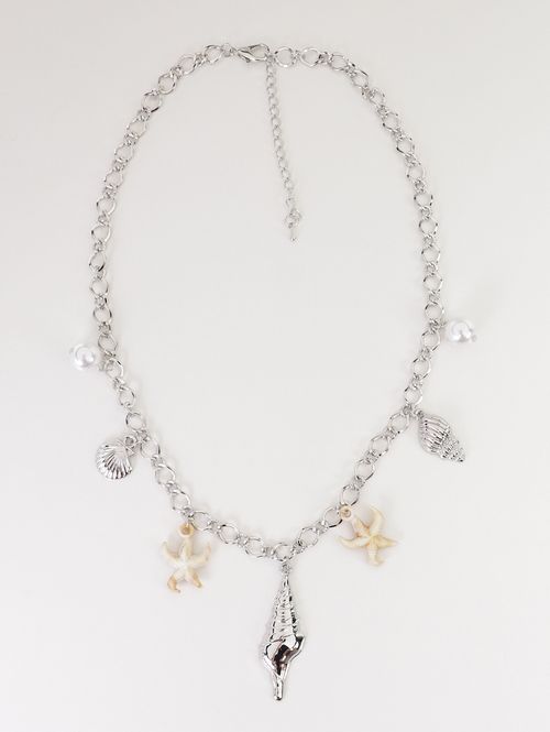 Colar Pingentes Conchas PRATA