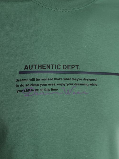 Camiseta Estampada Manga Curta Masculina VERDE