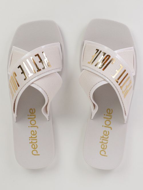 Rasteira Vibe Petite Jolie Feminina OFF WHITE