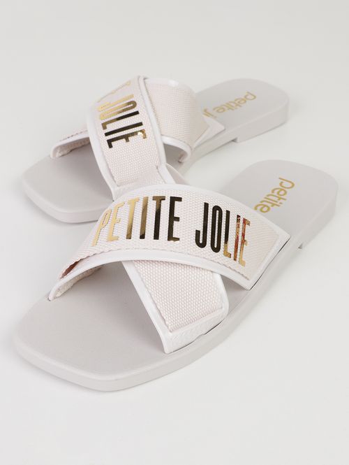 Rasteira Vibe Petite Jolie Feminina OFF WHITE