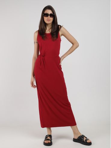Vestido Ribana Longo Autentique Feminino VINHO