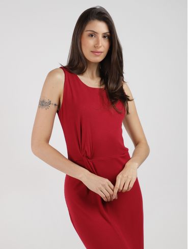 Vestido Ribana Longo Autentique Feminino VINHO