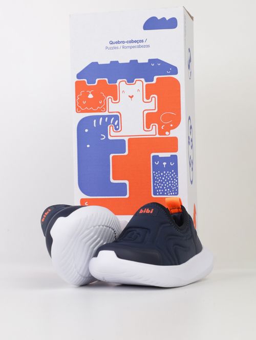 Tênis Flash Bibi Infantil Para Menino - MARINHO/BRANCO