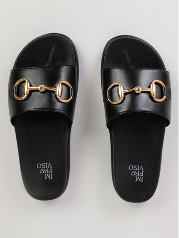 Slide Fivela Feminino PRETO