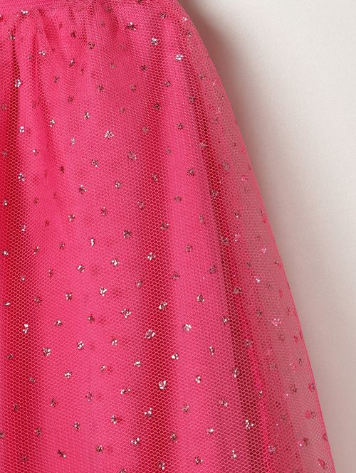 Saia Com Tule Infantil Para Menina - PINK