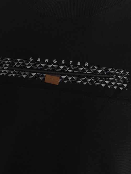 Camiseta Manga Curta Gangster Masculina PRETO