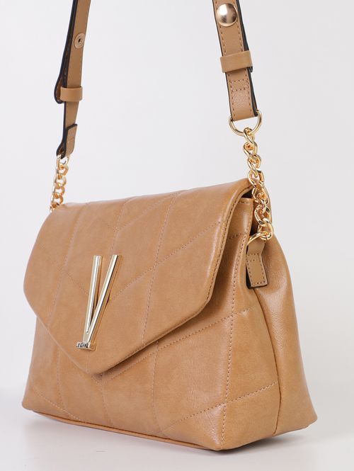 Bolsa Matelassê Transversal Vizzano Feminino CARAMELO