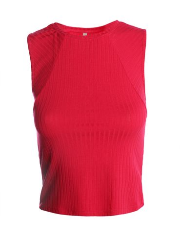Blusa Regata Canelada Feminina ROSA