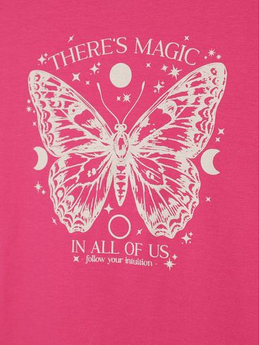 Blusa Cotton Juvenil Para Menina - ROSA