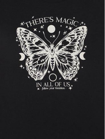 Blusa Cotton Juvenil Para Menina - PRETO