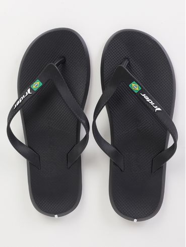 Chinelo Brasil Rider Masculino PRETO