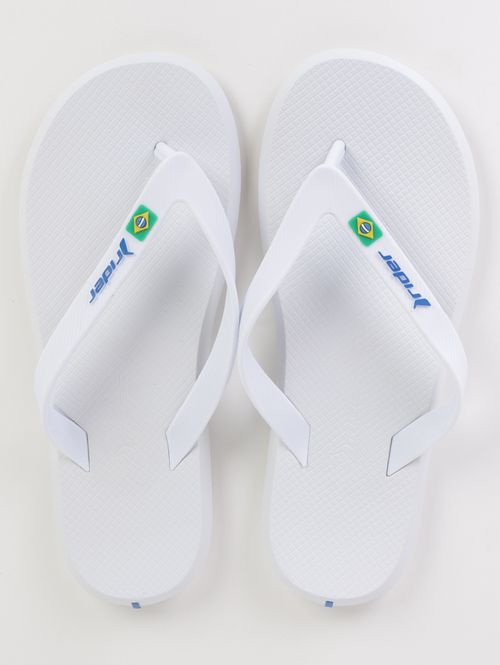 Chinelo Brasil Rider Masculino BRANCO