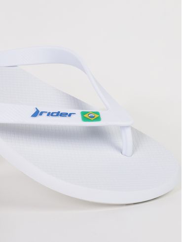 Chinelo Brasil Rider Masculino BRANCO
