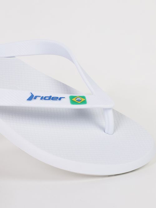 Chinelo Brasil Rider Masculino BRANCO