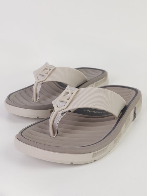 Chinelo Feat Rider Masculino BEGE/CINZA