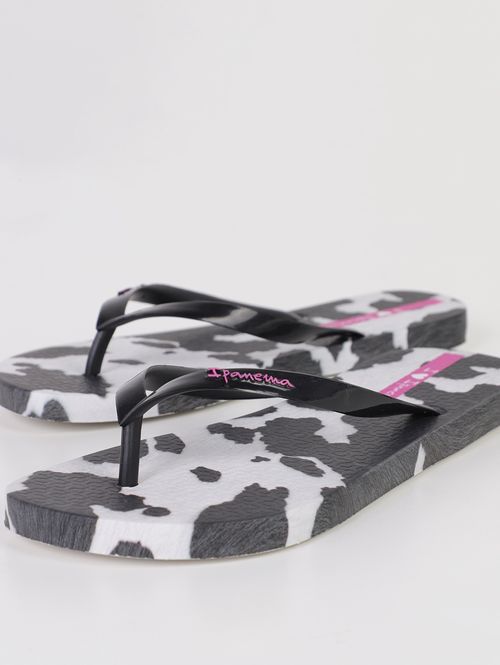 Chinelo Trendy Print Ipanema Feminino BRANCO/PRETO