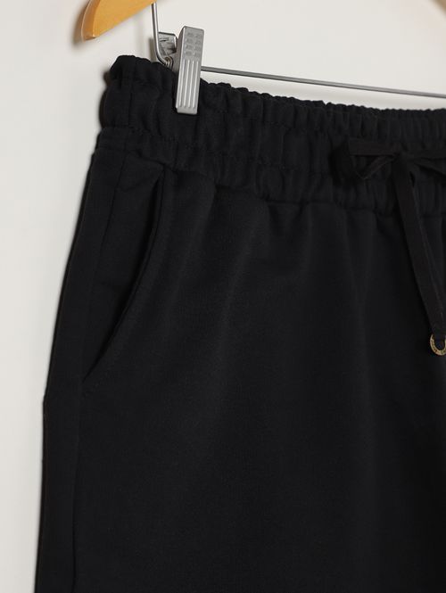 Short Moletinho Plus Size Feminino PRETO