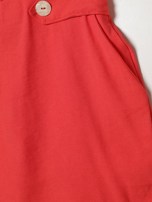 Short Alfaiataria Plus Size Feminino VERMELHO