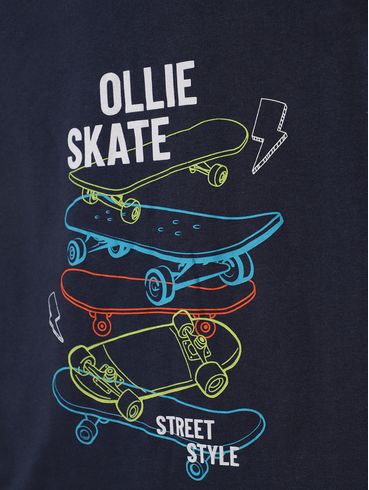 Camiseta Regata Estampada Infantil Para Menino- MARINHO