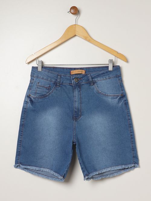 Short Jeans Plus Size Feminino AZUL