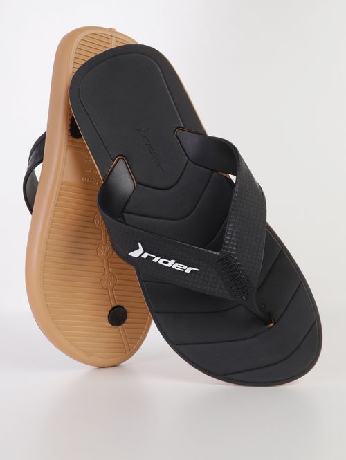 Chinelo Pulse Rider Masculino BEGE/PRETO