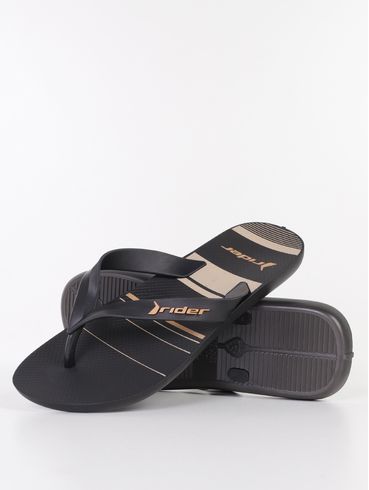 Chinelo Feel Urban Rider Masculino PRETO/BEGE