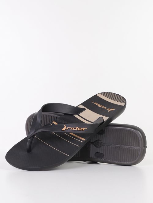Chinelo Feel Urban Rider Masculino PRETO/BEGE
