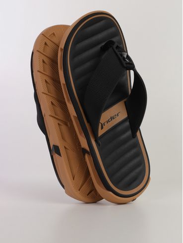 Chinelo Feat Rider Masculino BEGE/PRETO