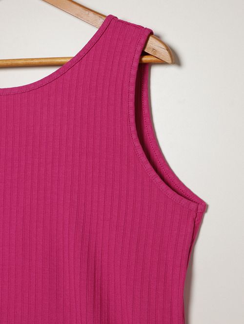 Blusa Regata Básica Autentique Plus Size Feminina Rosa