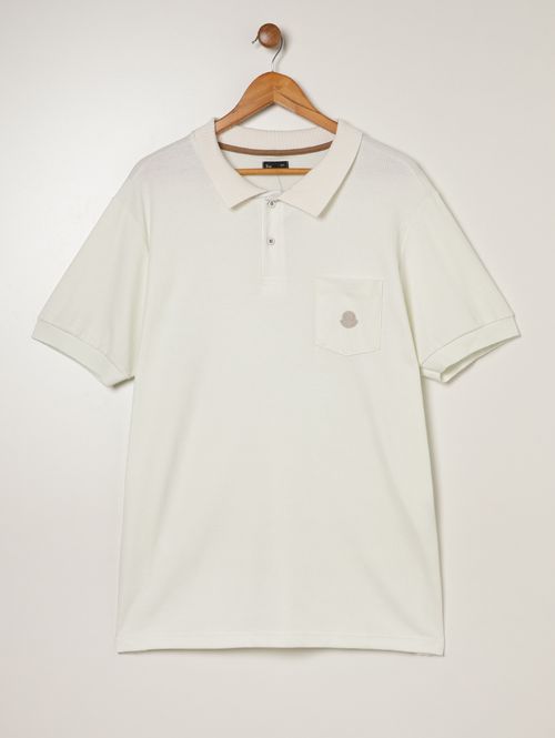 Polo Manga Curta Plus Size Masculina OFF WHITE