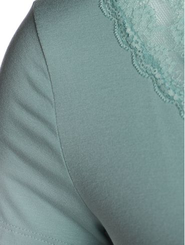 Camisola Com Renda Feminina VERDE CLARO